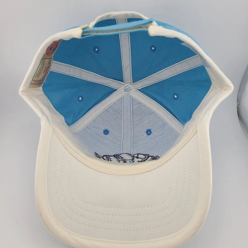 UNC Tar Heels Twins Enterprise Rameses Ram Cap Mens Blue White Strapback Hat
